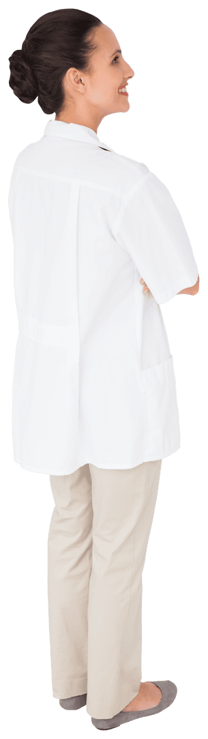Confident Nurse in Uniform Transparent Background