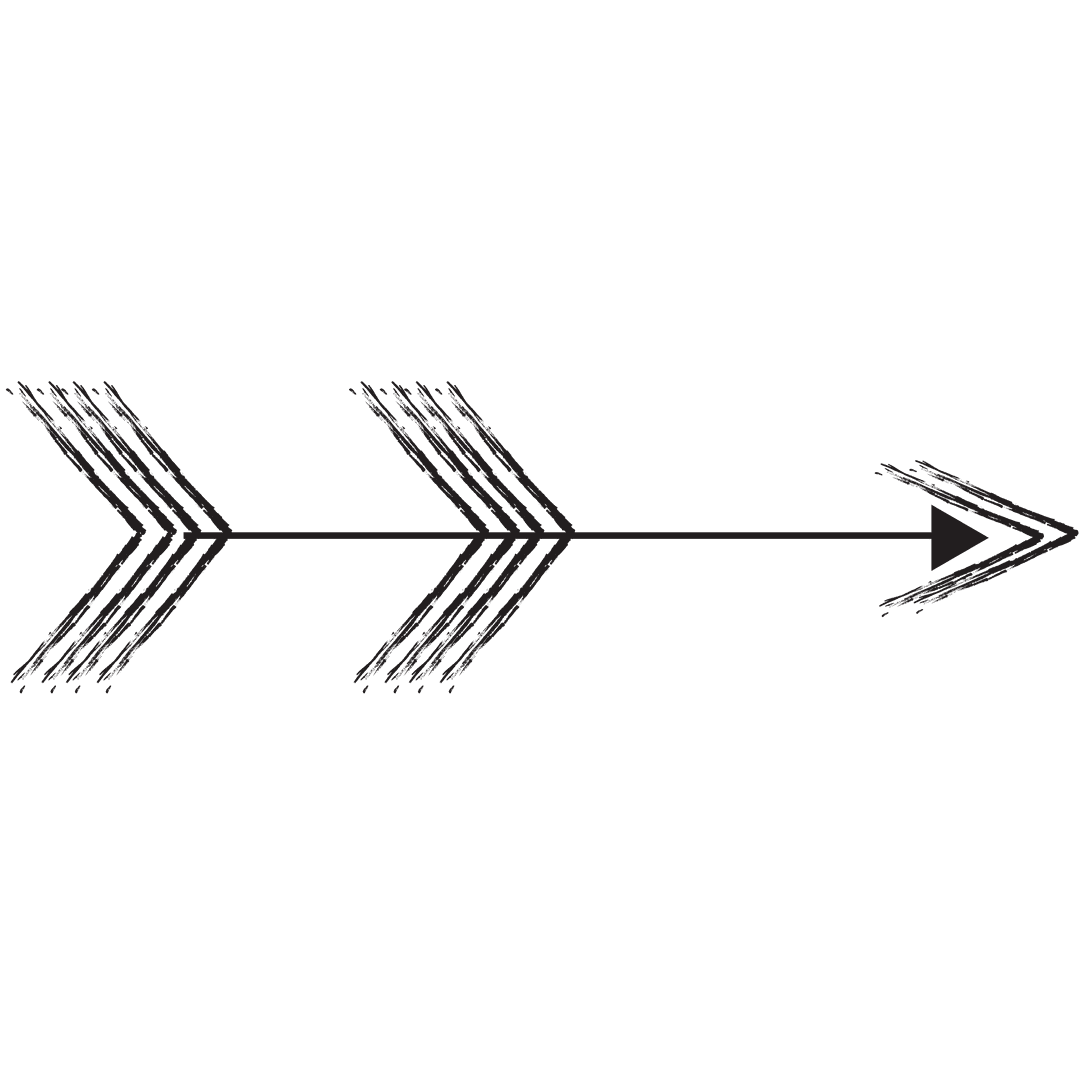 Black Arrow Illustration on Transparent Background for Directional Design