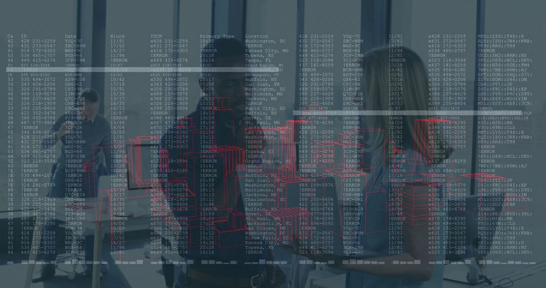 Collaborative Business Team Reviewing Digital Skyscraper Design