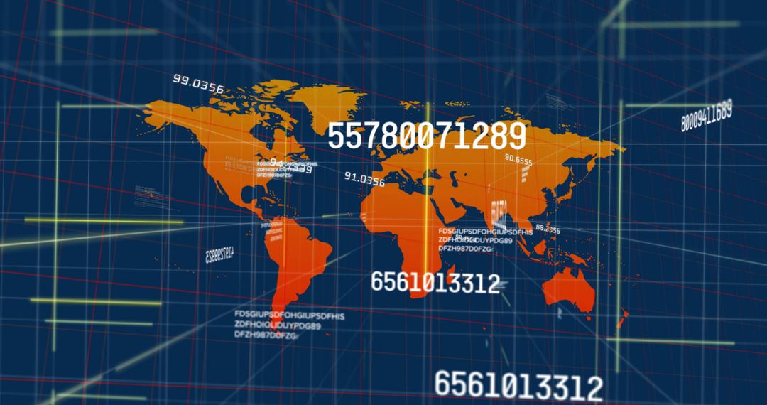 Global Financial Data Streaming on World Map