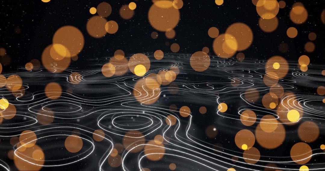 Glowing Abstract Technology Concept with Spotlights