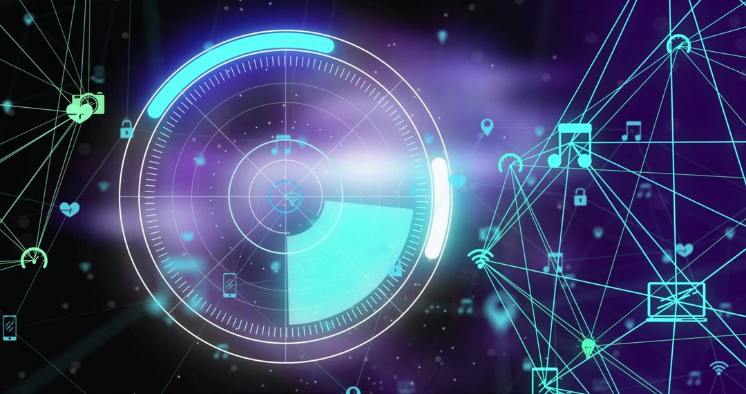 Digital Interface with Network Connections and Scanning Radar