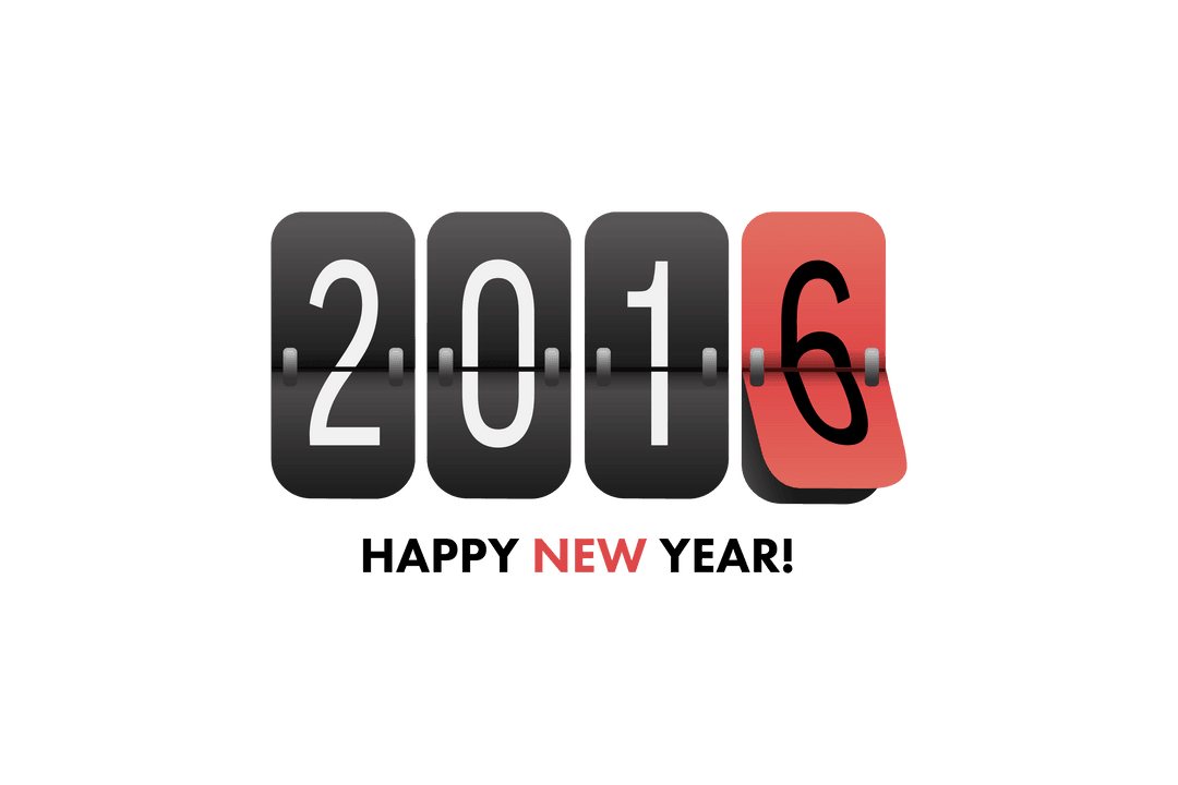 2016 New Year Countdown on Transparent Background - Download Free Stock Images Pikwizard.com
