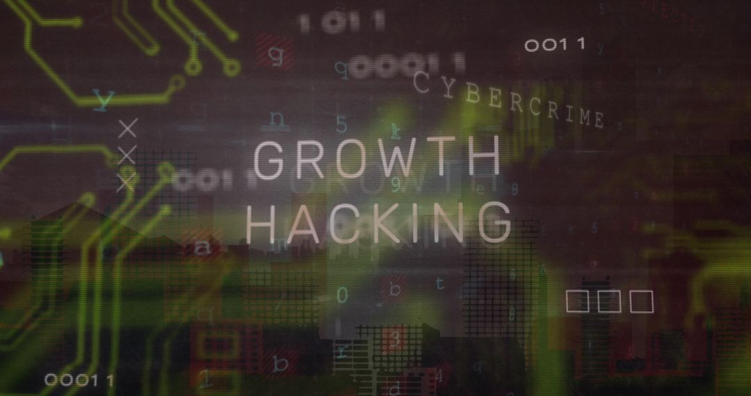 Cybersecurity and Growth Hacking Digital Interface Concept