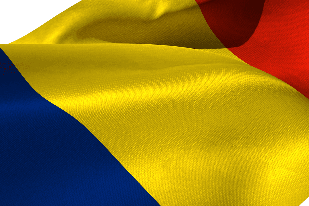 Chad Flag Illustration on Transparent Background