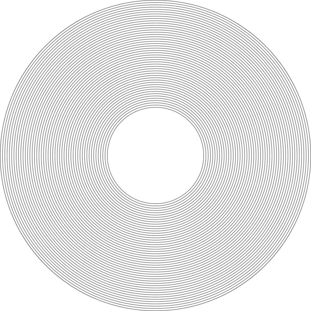 Transparent Abstract Torus Ring with Thin Concentric Lines