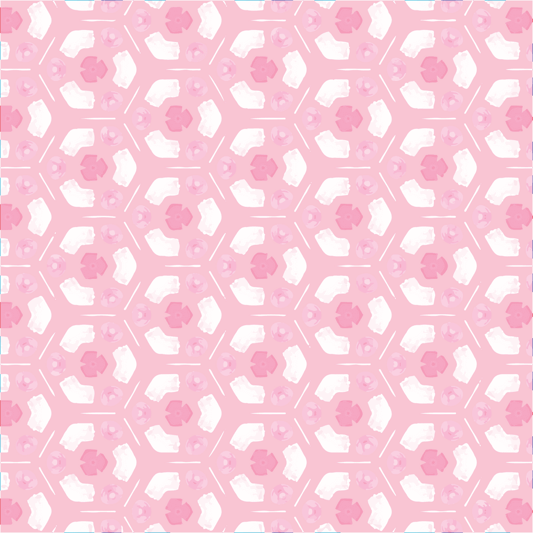 Geometric Pink Pattern with Transparent Background