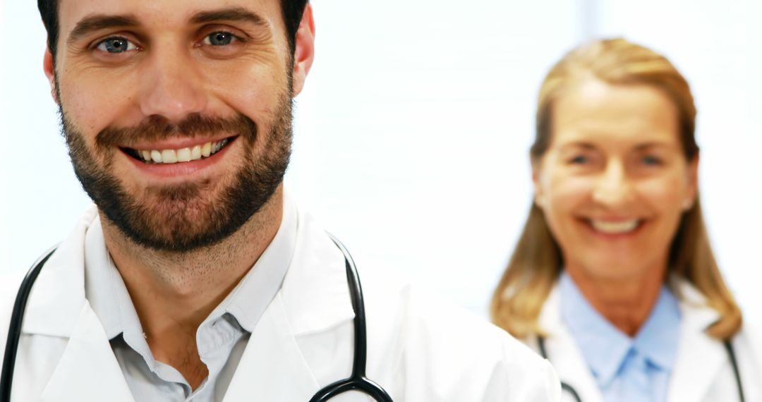 Smiling Medical Professionals in Uniform - Free Images, Stock Photos and Pictures on Pikwizard.com