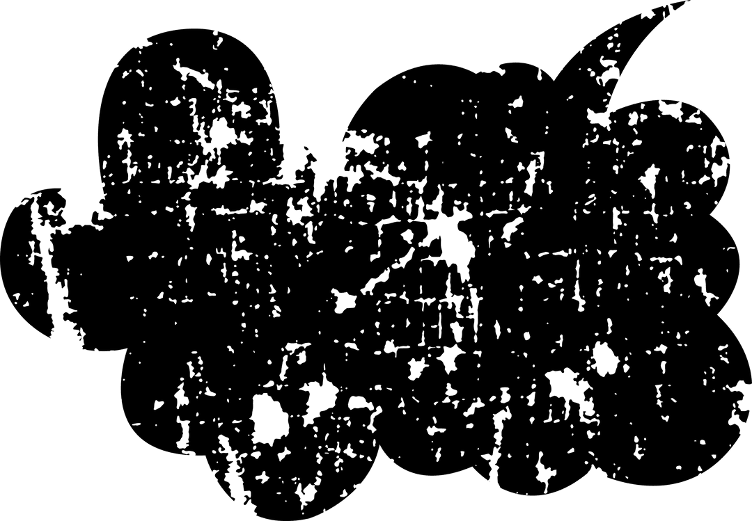 Transparent Black Speech Bubble Illustration for Communication