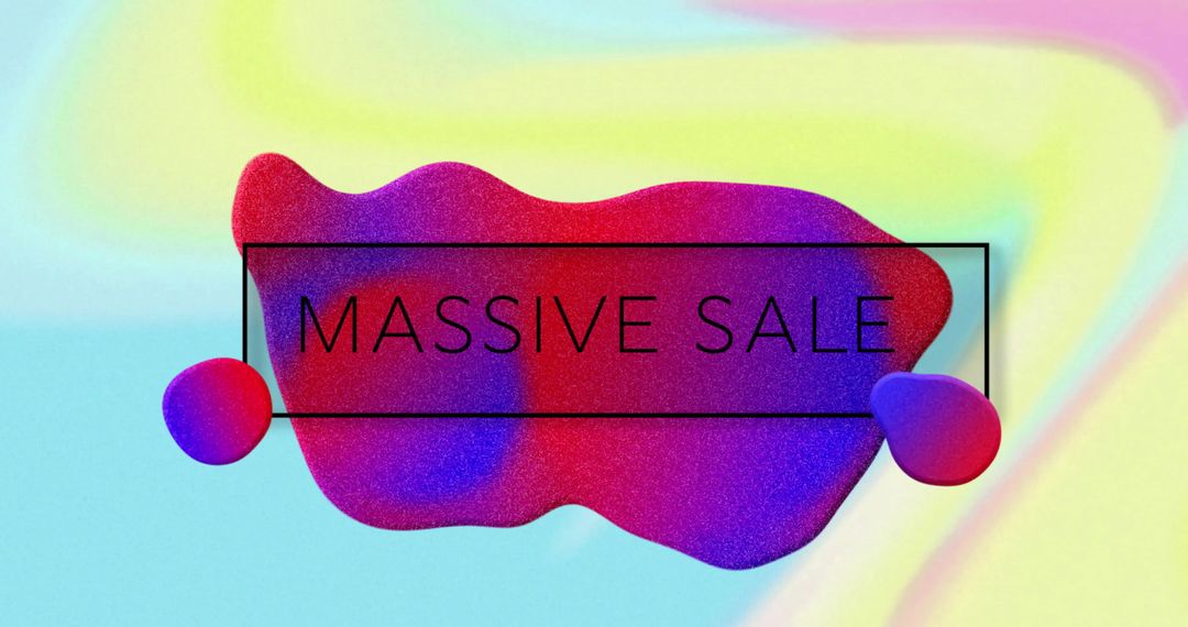 Vibrant Massive Sale Banner for Digital Marketing - Free Images, Stock Photos and Pictures on Pikwizard.com