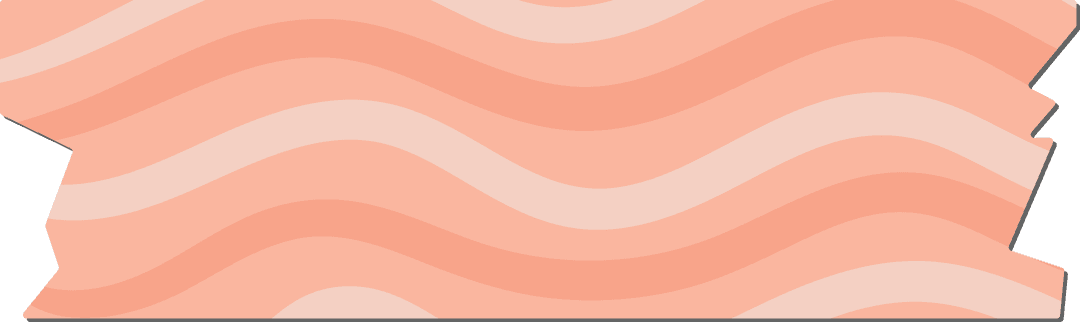 Pink Abstract Waves on Transparent Background