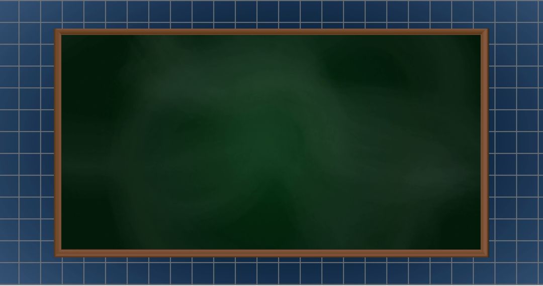 Chalkboard on Tiled Wall in Classroom Setting