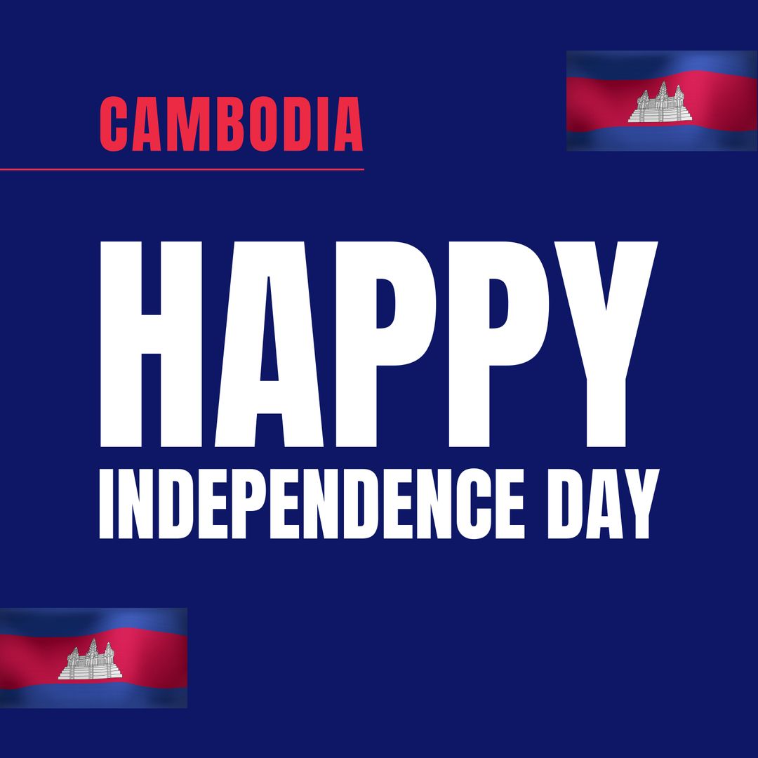 Cambodia Independence Day Celebration Banner