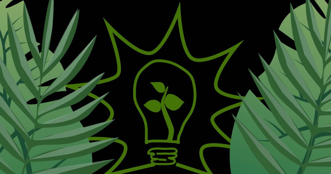 Symbolic Green Energy Concepts Creative Environment Illustration