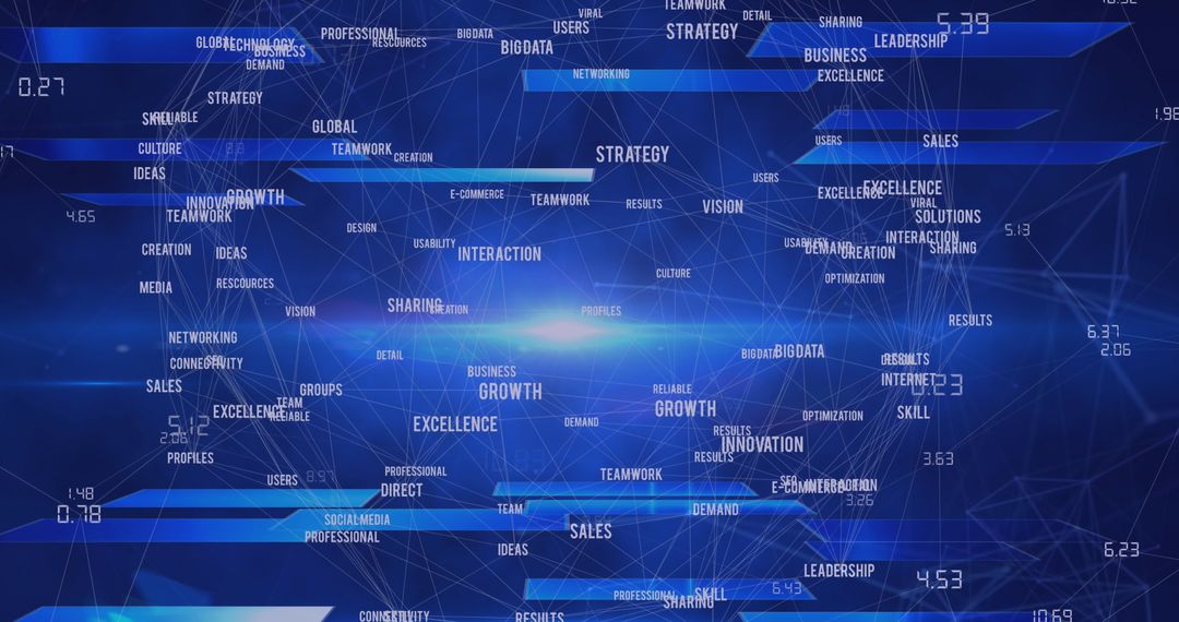 Digital Global Networking and Business Technology Concept