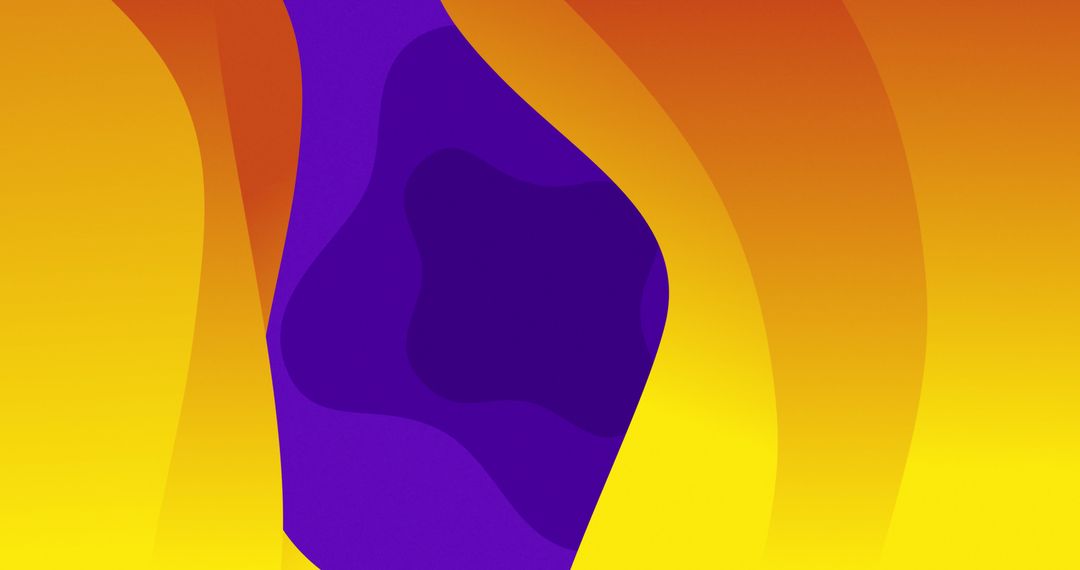 Vibrant Wave Patterns with Yellow and Purple Tones