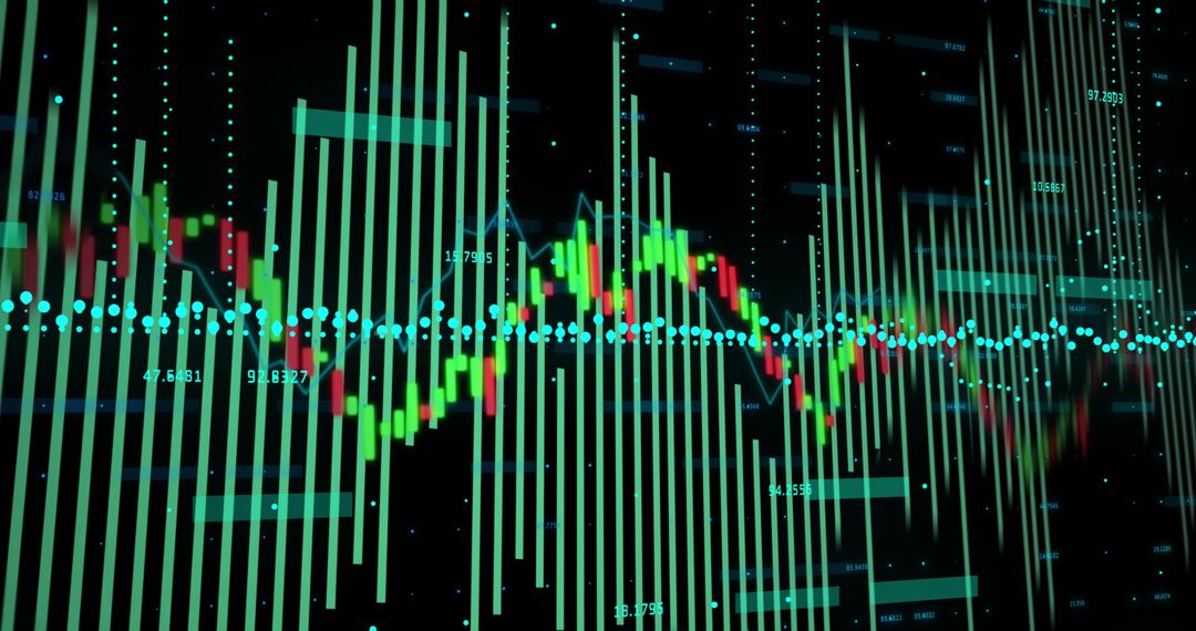 Dynamic Digital Financial Data Chart Visualization