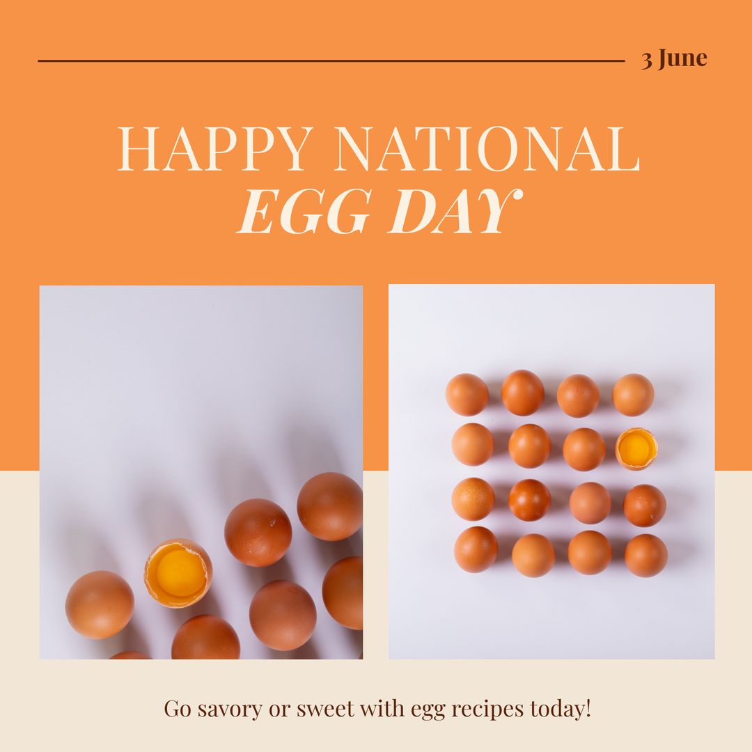 Celebrating National Egg Day with Rows of Brown Eggs - Download Free Stock Templates Pikwizard.com