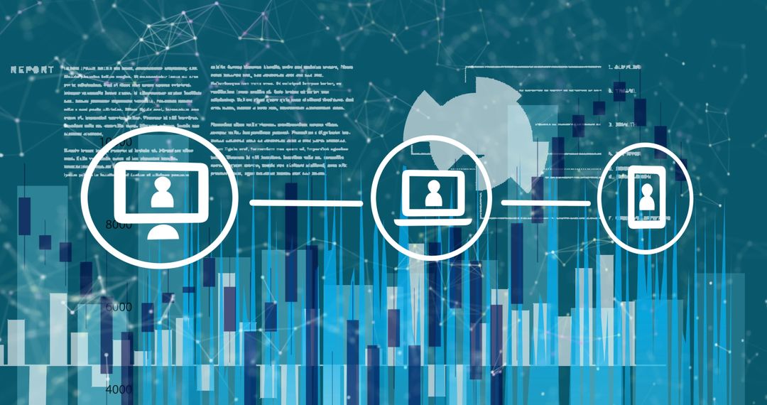 Digital Interface with Connected Media Icons