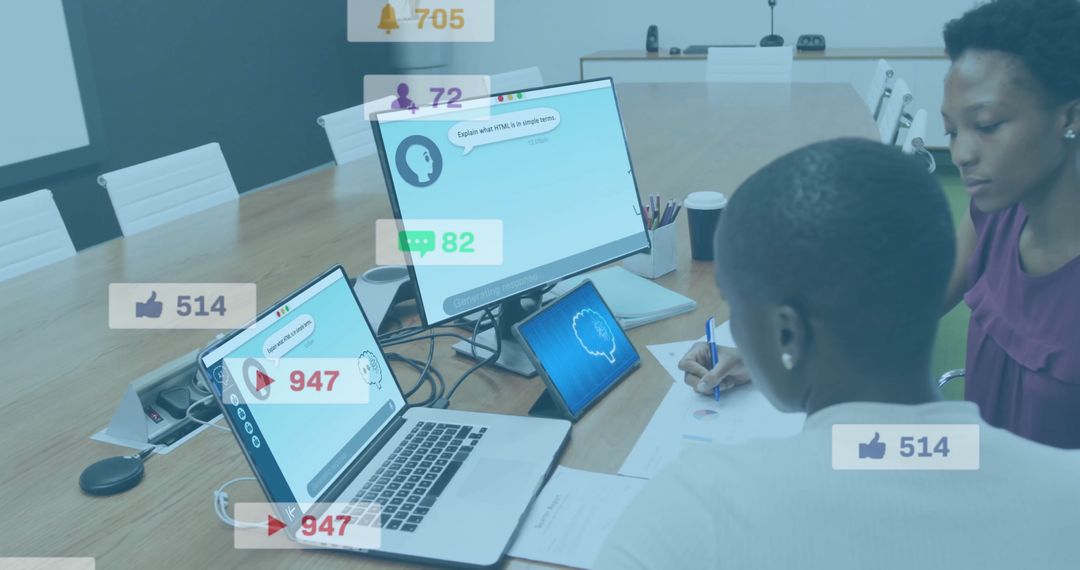 Diverse Female Engineers Innovating with AI Technology