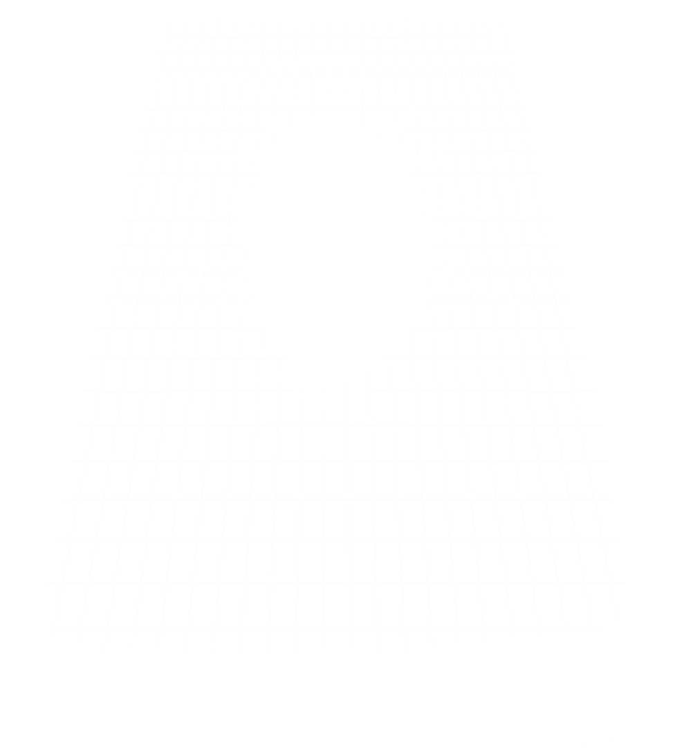 Abstract White Mesh Grid on Transparent Background