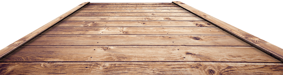 Wooden Pathway on Transparent Background Ideal for Design Projects
