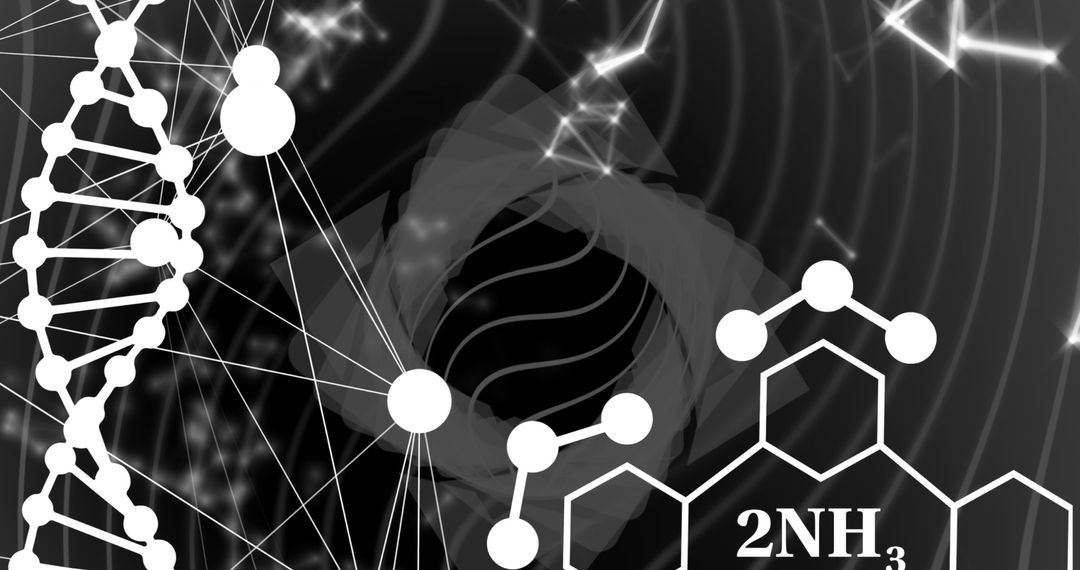 Abstract Digital Science and Data Concept