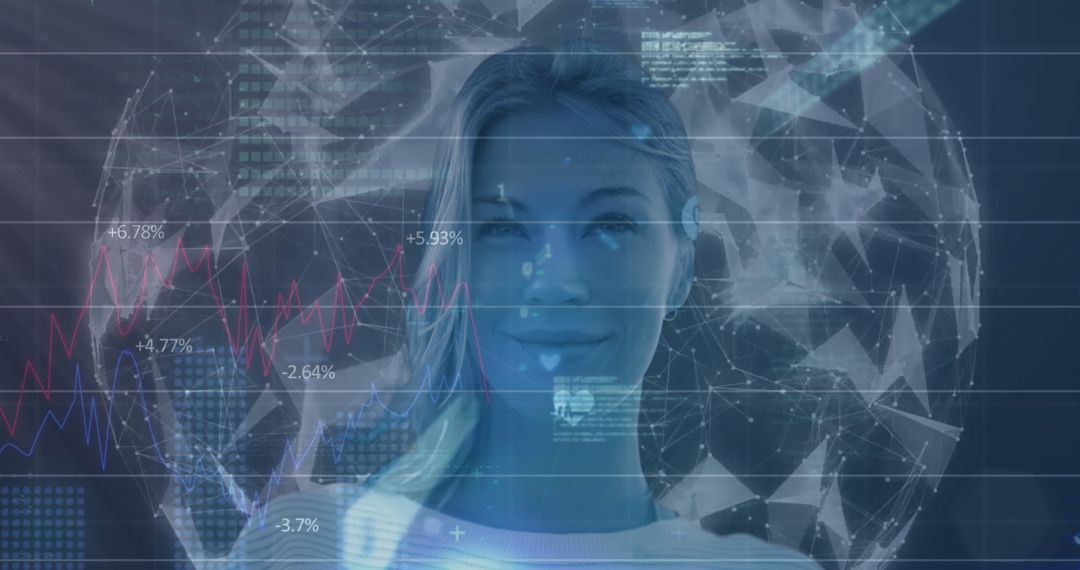 Futuristic Digital Interface Conveys Global Network Connectivity