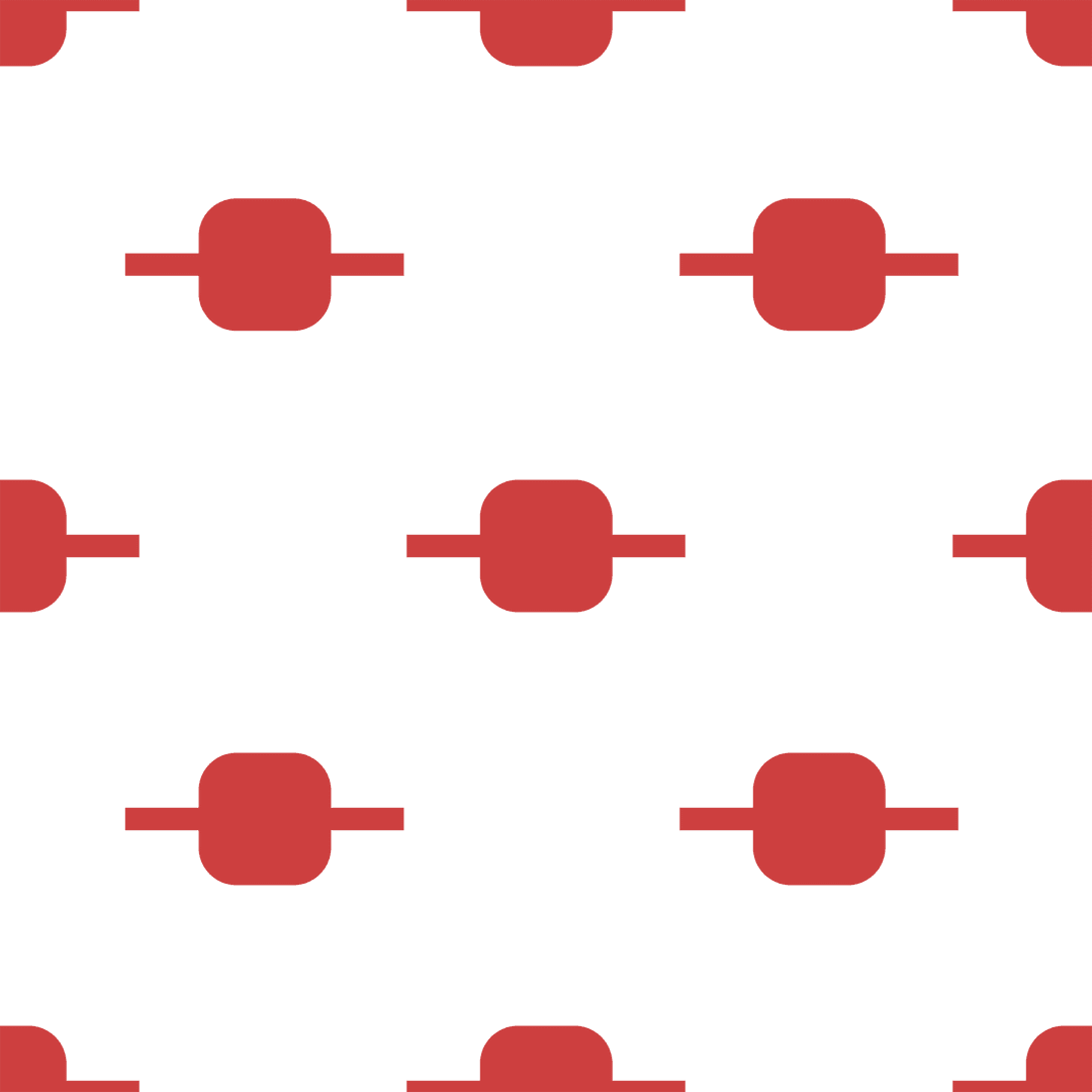 Red Abstract Geometric Shape Pattern on Transparent Background