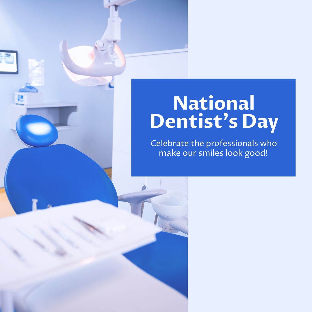 National Dentist's Day Celebration in Dental Office - Download Free Stock Templates Pikwizard.com