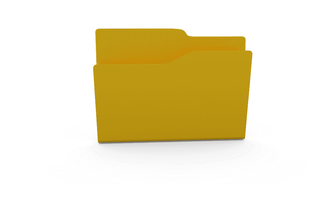 Yellow File Folder with Transparent Background - Download Free Stock Images Pikwizard.com
