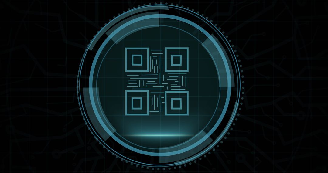 Cyber Security QR Code Hologram