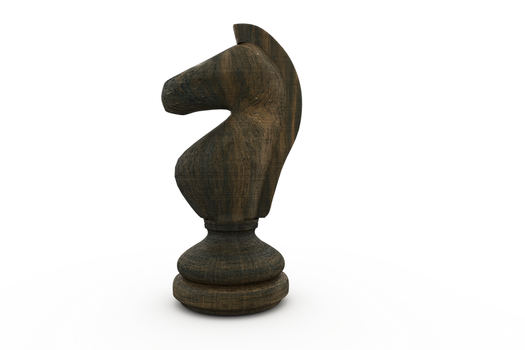 Transparent Black Knight Chess Piece on White Background - Download Free Stock Images Pikwizard.com