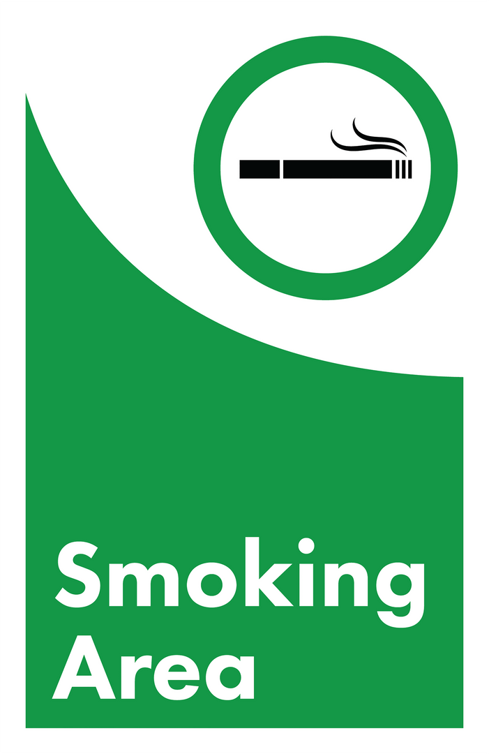 Designated Smoking Area Sign with Cigarette Icon on Transparent Background - Download Free Stock Images Pikwizard.com