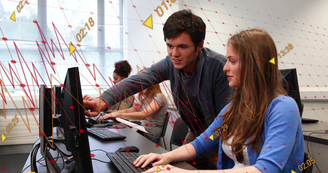 Learning Data Processing in Modern Office with Financial Graph Overlay