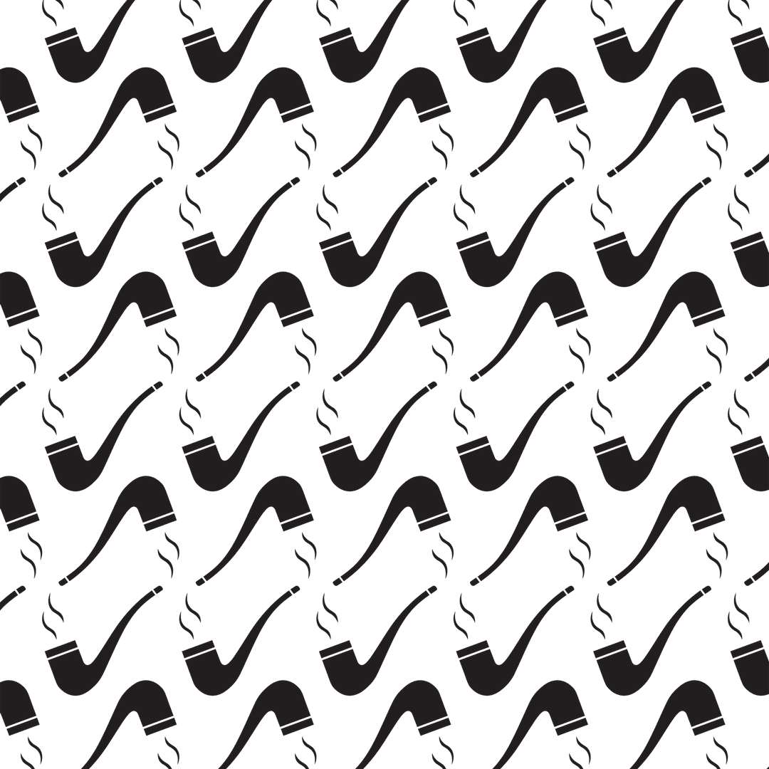 Transparent Pattern of Smoke Pipes on Repeat Design