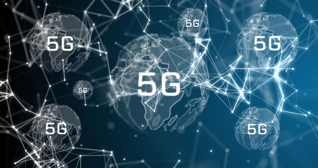 Digital Globe with 5G Network Connectivity