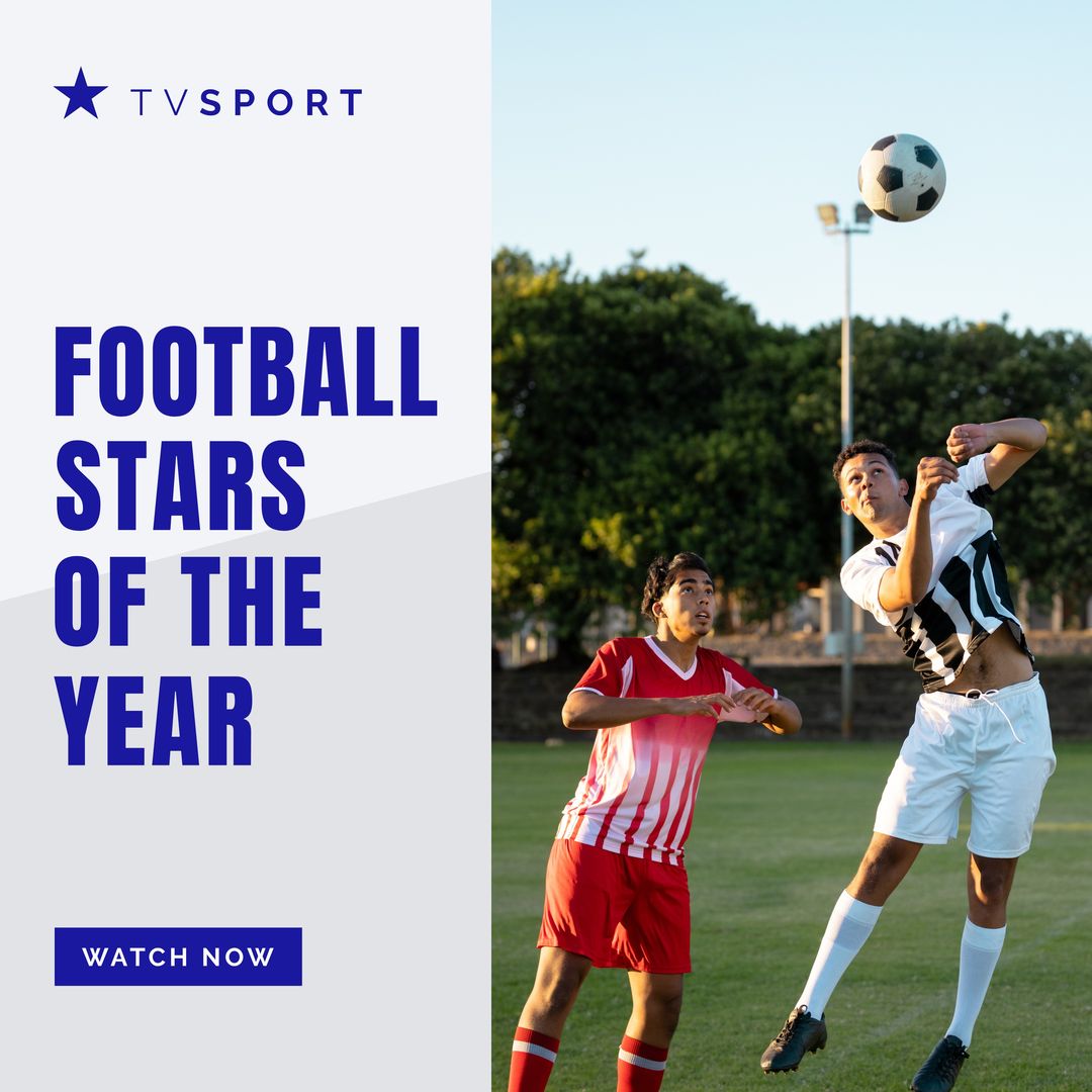 Football Stars of the Year: Diverse Players in Action - Download Free Stock Templates Pikwizard.com