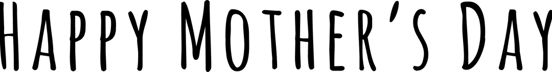 Happy mother's day celebration on transparent background