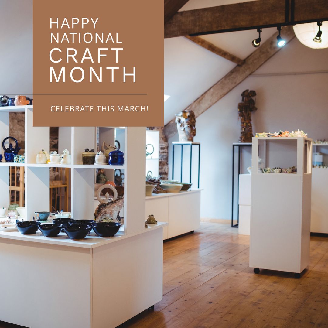 National Craft Month Celebration in Decorative Pottery Workshop