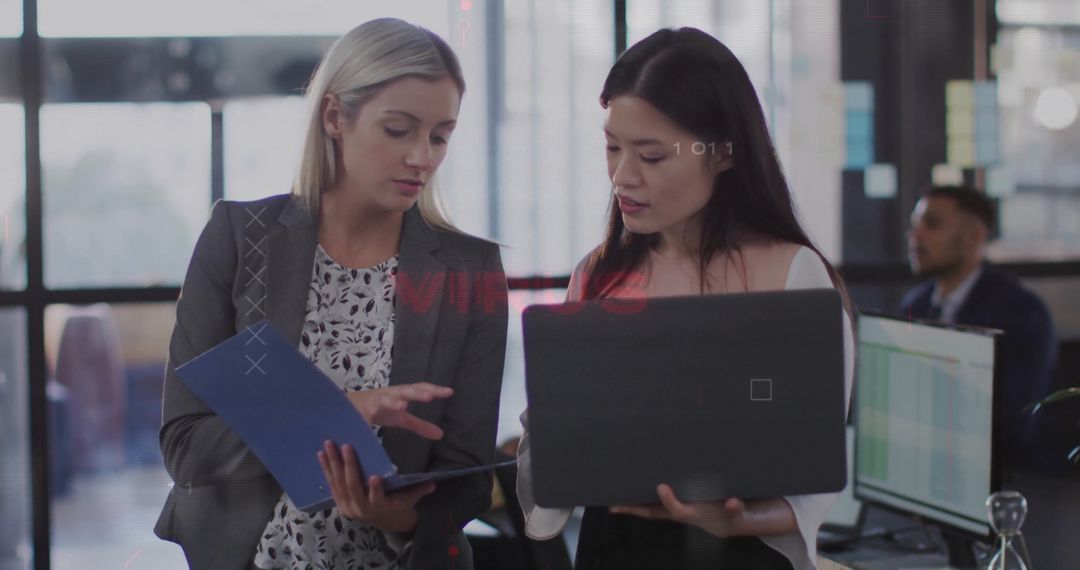 Dynamic Businesswomen Promoting Collaborative Productivity in Corporate Setting