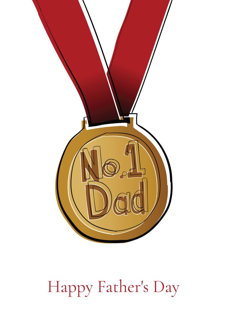 Father's Day No. 1 Dad Gold Medal Award Celebration