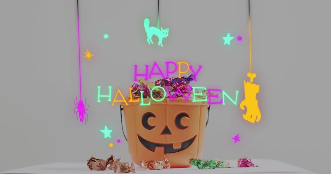 Halloween Fun with Candies and Festive Decorations
