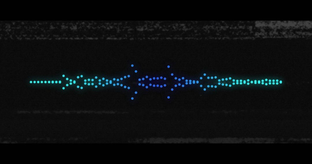 Fluid Abstract Connection with Glowing Blue Green Lines