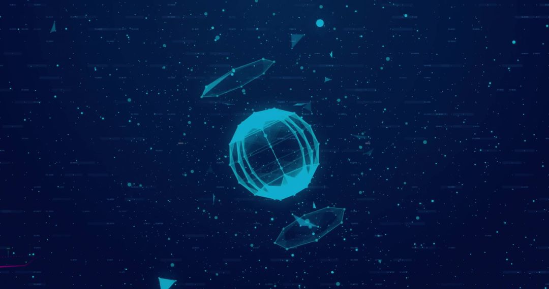 Digital Globe with Abstract Data Connections