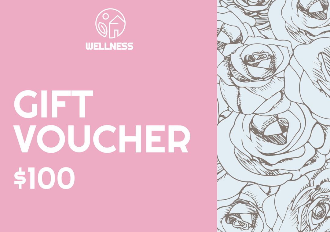 Elegant Wellness Gift Voucher Template with Roses - Download Free Stock Templates Pikwizard.com