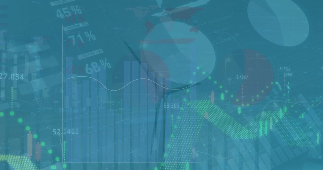 Wind Turbine Overlay with Digital Data Interface Display