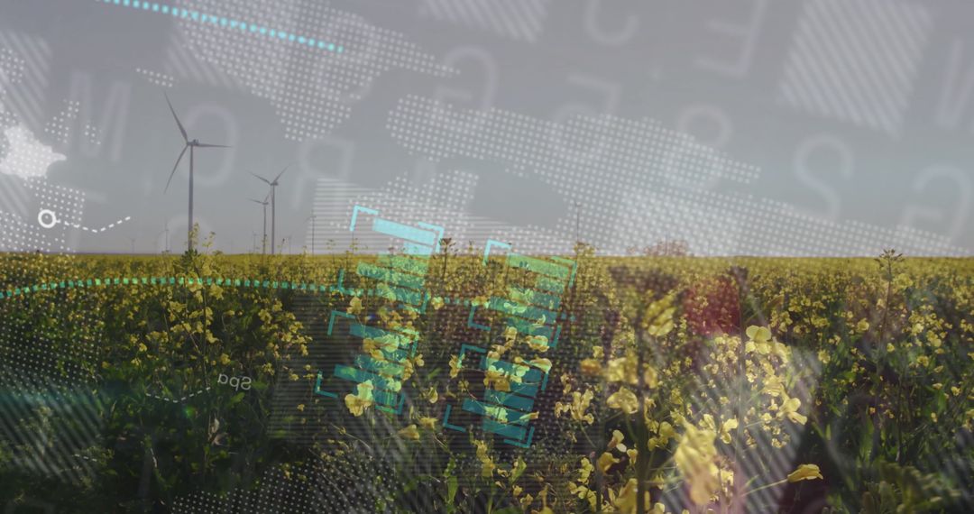 Digital Interface Overlays on Agricultural Renewable Energy Landscape
