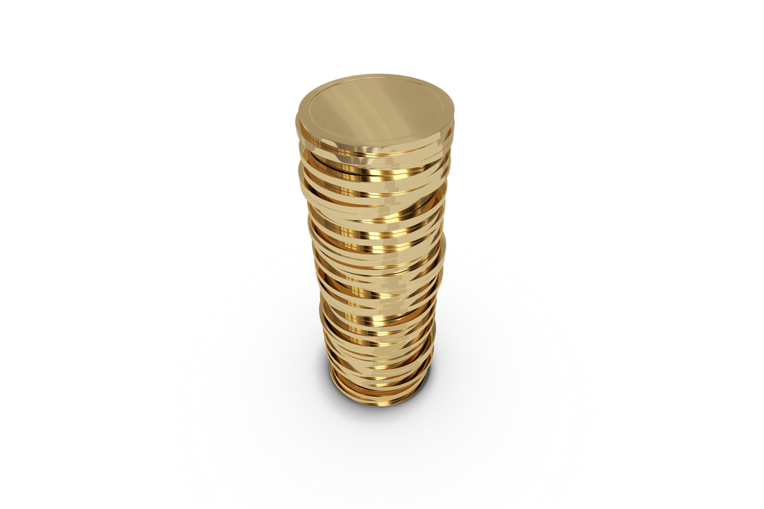 Golden Coin Stack Illustration on Transparent Background, Money Finances Concept - Download Free Stock Images Pikwizard.com