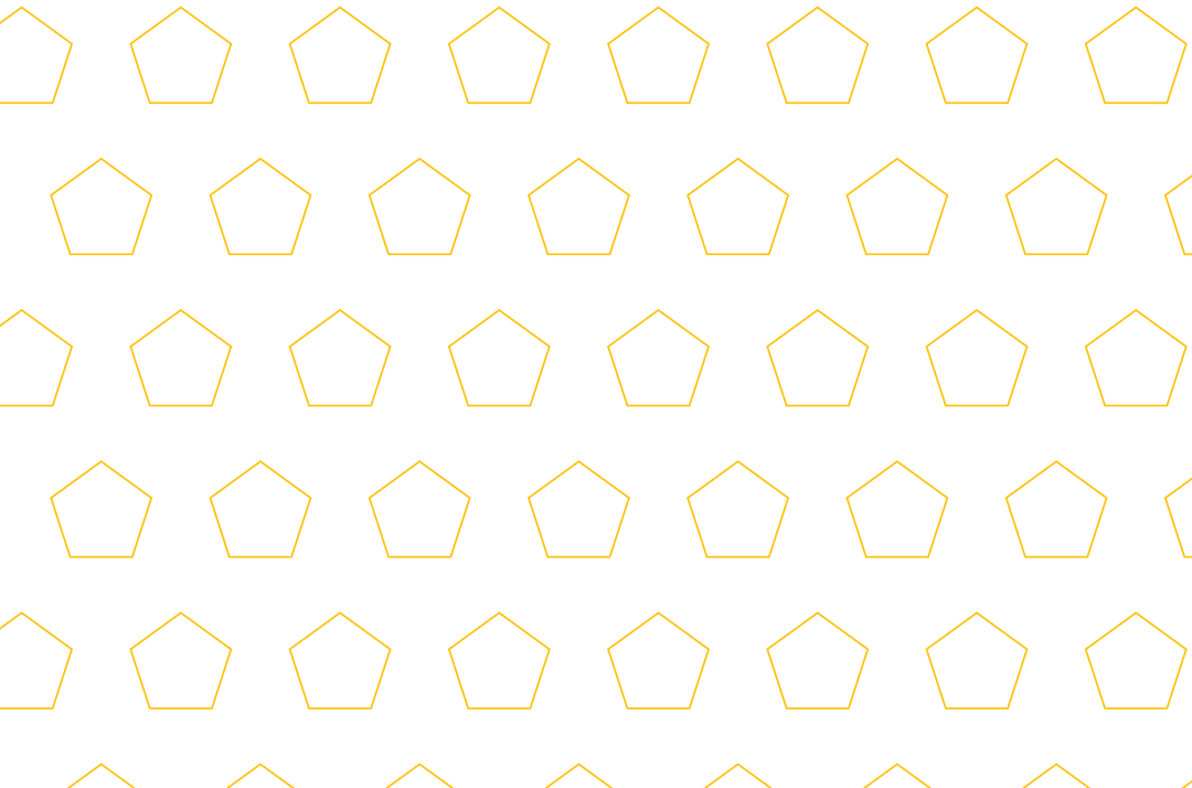 Geometric Yellow Shapes Pattern on Transparent Background Vector